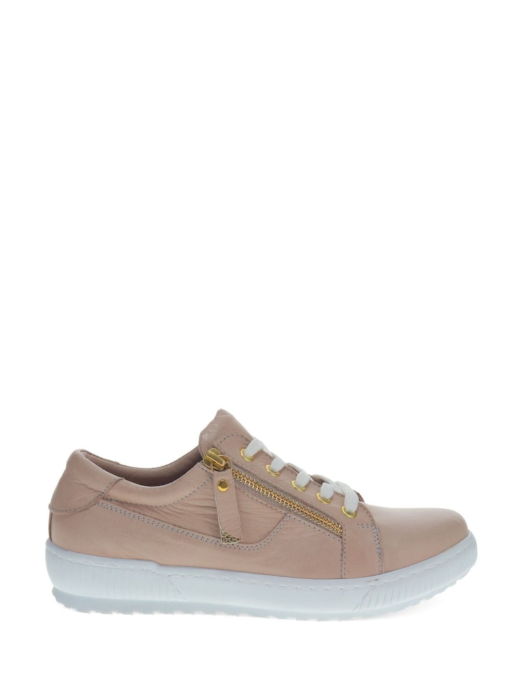 Jones Bootmaker Ladies Side Zip Casual Trainers - Image 2 of 6