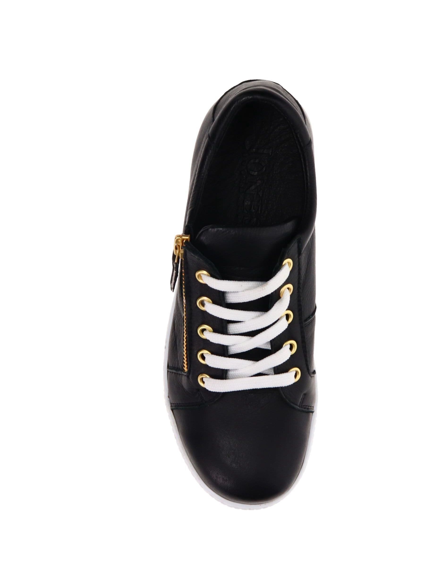 Cumpără Negru - Pantofi sport din piele Extra lat Jones Bootmaker
