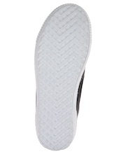 Jones Bootmaker Black Wide Fit Ladies Side Zip Casual Trainers - Image 6 of 6