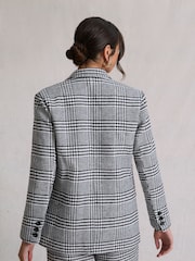 Hay Life Black Double Breasted Check Blazer - Image 2 of 6