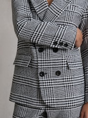 Hay Life Black Double Breasted Check Blazer - Image 6 of 6
