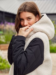 Aspiga Black Keep Warm and Cosy in Our Shower-Proof Petra Coat - Image 3 of 6