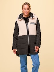 Aspiga Black Keep Warm and Cosy in Our Shower-Proof Petra Coat - Image 4 of 6
