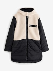 Aspiga Black Keep Warm and Cosy in Our Shower-Proof Petra Coat - Image 6 of 6