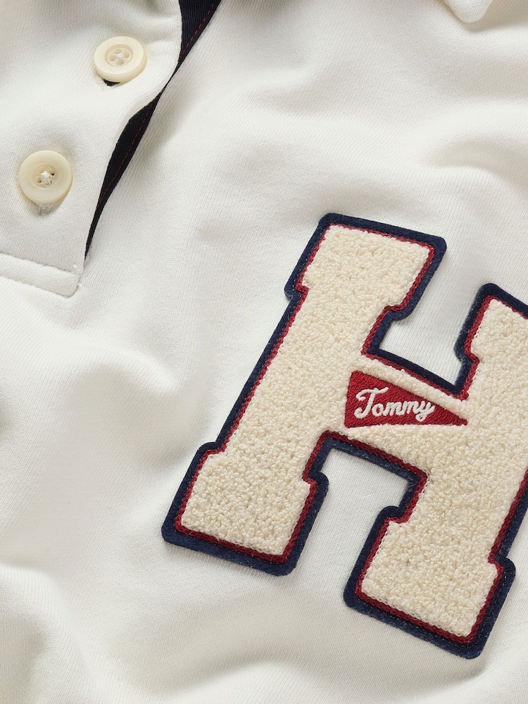 Tommy Jeans White 100% Cotton Graphic Sweatshirt - Image 3 of 3