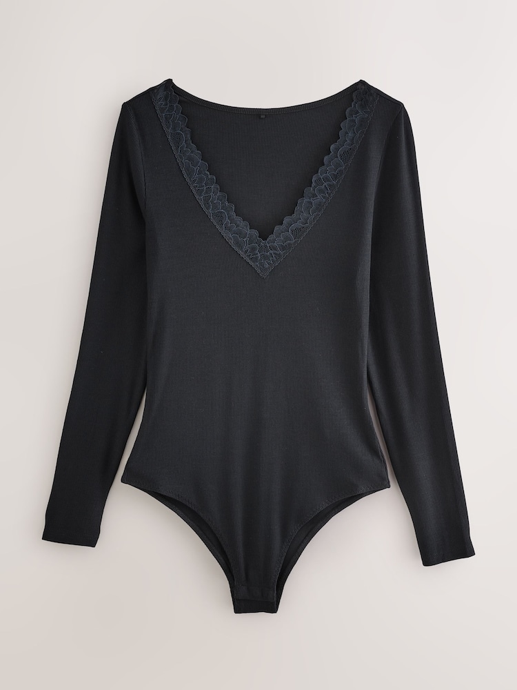 Oat/Black ThermoGen Lightweight Thermal Bodysuits 2 pack - Image 2 of 7