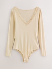 Oat/Black ThermoGen Lightweight Thermal Bodysuits 2 pack - Image 3 of 7