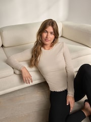 Neutral/Black ThermoGen Base Layer Long Sleeve Thermals 2 Pack - Image 4 of 9