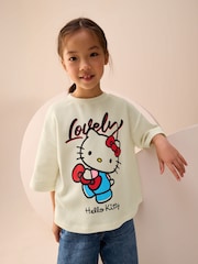 White Hello Kitty Graphic Cosy T-Shirt (3-16yrs) - Image 1 of 7