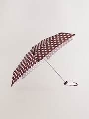 Chocolate Brown Compact Umbrella - Image 2 of 4