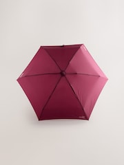 Burgundy Red Compact Umbrella - Image 3 of 4