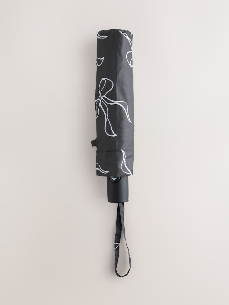 Black/White Auto Open and Close Umbrella - Image 1 of 4