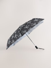 Black/White Auto Open and Close Umbrella - Image 2 of 4