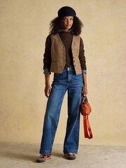 Chocolate marrom - Suéter Joules Enid Cotton-Rich com gola alta - Imagem 8 de 9