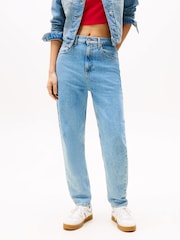 Tommy Hilfiger Blue Mom Tapered Leg Jeans - Image 1 of 5