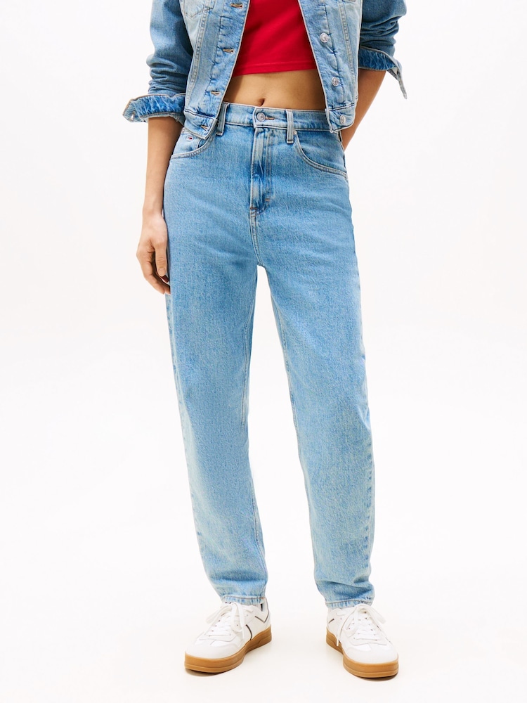 Tommy Hilfiger Blue Mom Tapered Leg Jeans - Image 1 of 5