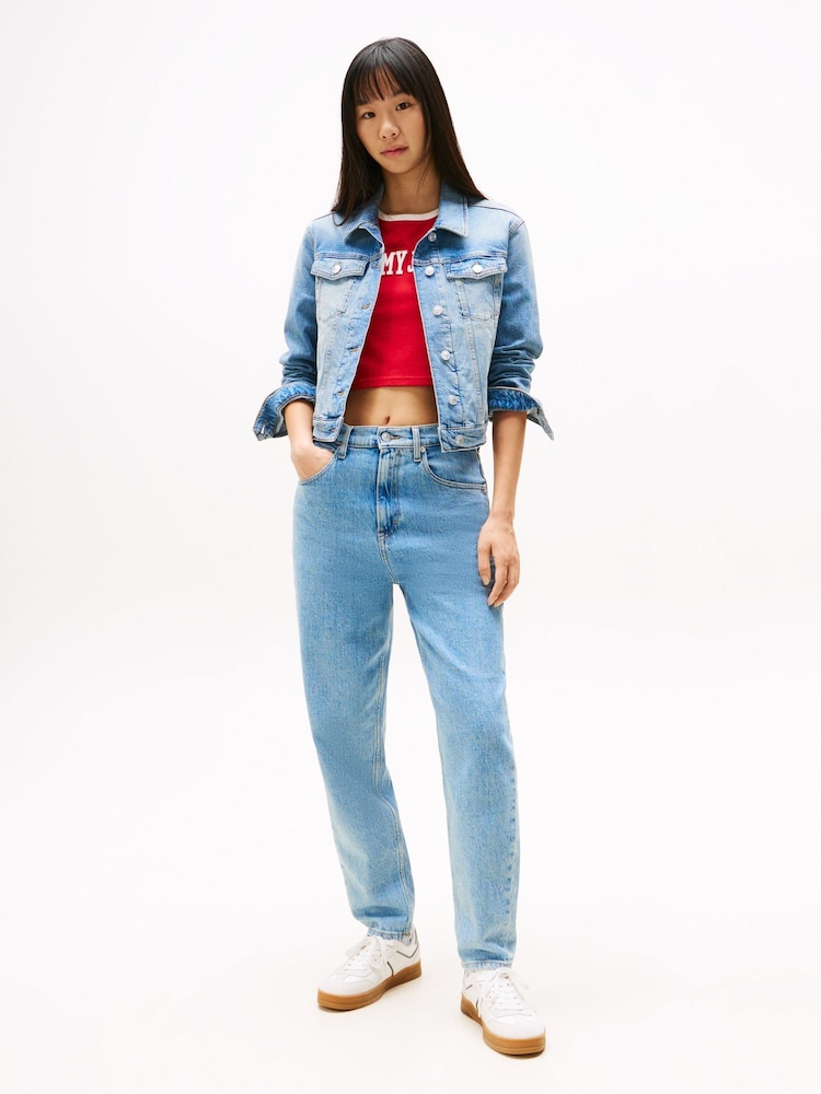 Tommy Hilfiger Blue Mom Tapered Leg Jeans - Image 2 of 5