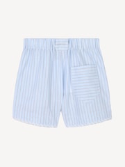 Lanvin Blue Stripe Shirt & Shorts Set With Back Logo - Image 4 of 5