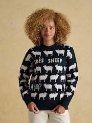 Tres Sheep - كنزة محبوكة Intarsia من Joules - صورة 1 من 7