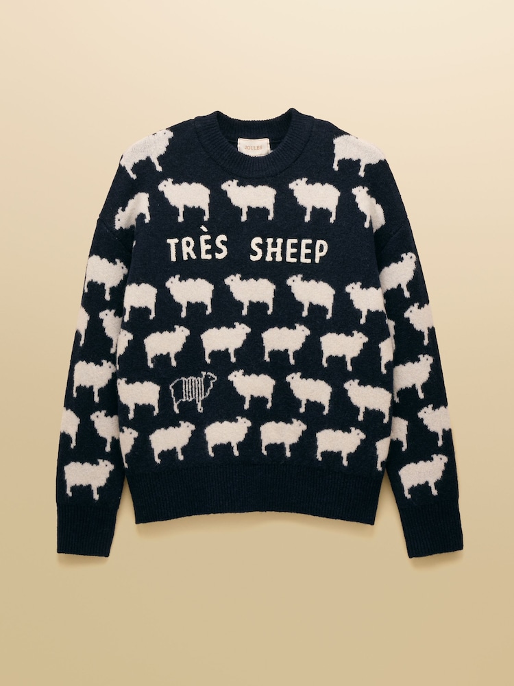 Tres Sheep - Joules Intarsia Knitted Relaxed Fit Jumper with Crew Neck - Bild 10 von 10