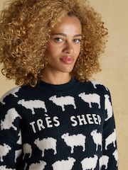 Tres Sheep - كنزة محبوكة Intarsia من Joules - صورة 5 من 7