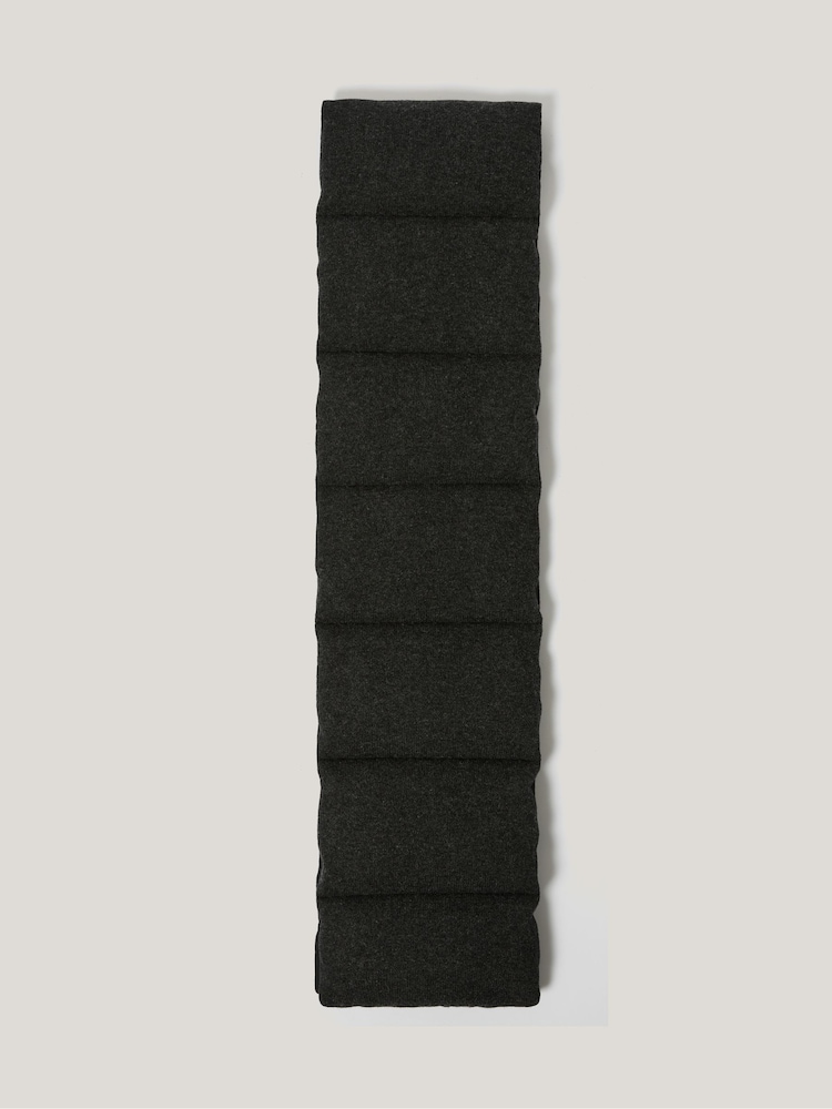 Jigsaw Black Puffer Knit Scarf - Image 2 of 3