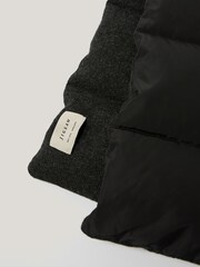 Jigsaw Black Puffer Knit Scarf - Image 3 of 3