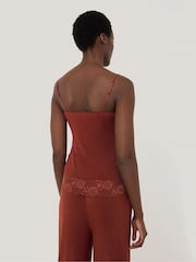 Jigsaw Light Red Modal Lace Vest - Image 2 of 7