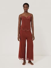 Jigsaw Light Red Modal Lace Vest - Image 3 of 7