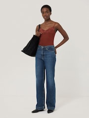 Jigsaw Light Red Modal Lace Vest - Image 4 of 7