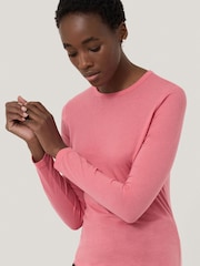 Jigsaw Pink 100% Cotton Long Sleeve T-Shirt - Image 4 of 6
