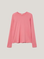 Jigsaw Pink 100% Cotton Long Sleeve T-Shirt - Image 5 of 6