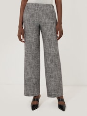 Jigsaw Grey Blake Boucle Trousers - Image 1 of 7