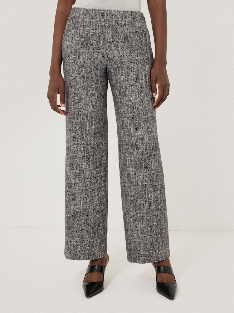 Jigsaw Grey Blake Boucle Trousers - Image 1 of 7
