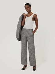 Jigsaw Grey Blake Boucle Trousers - Image 3 of 7