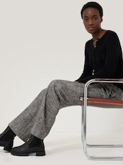 Jigsaw Grey Blake Boucle Trousers - Image 6 of 7