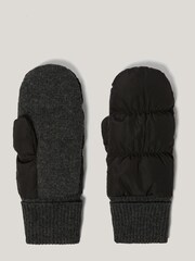 Jigsaw Black Puffer Mittens - Image 1 of 5