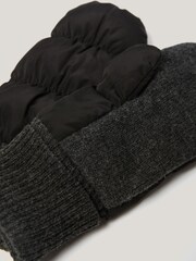 Jigsaw Black Puffer Mittens - Image 3 of 5