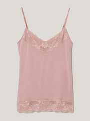 Jigsaw Pink Modal Lace Vest - Image 4 of 5