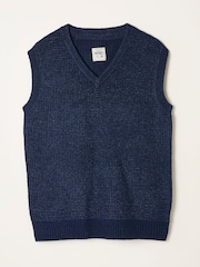 Mornarica - FatFace V-Neck Knitted Tank - Slika 1 iz 1