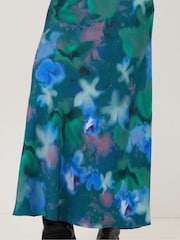 Jigsaw Floral Print Mist Midi Skirt - صورة 2 من 5