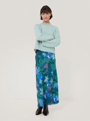 Jigsaw Floral Print Mist Midi Skirt - صورة 3 من 5