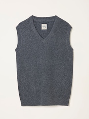 V barvi oglja - FatFace V-Neck Knitted Tank - Slika 1 iz 1