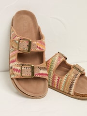 Meldon Multi Raffia Footbed Sandals - Image 2 of 3