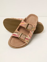 Meldon Multi Raffia Footbed Sandals - Image 3 of 3