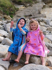 Muddy Puddles Pink Muddy Puddles Beach Towel Poncho Cover up' - Image 2 of 5