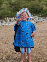 Muddy Puddles Blue Muddy Puddles Beach Towel Poncho Cover up' - Image 1 of 6