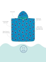 Muddy Puddles Blue Muddy Puddles Beach Towel Poncho Cover up' - Image 6 of 6