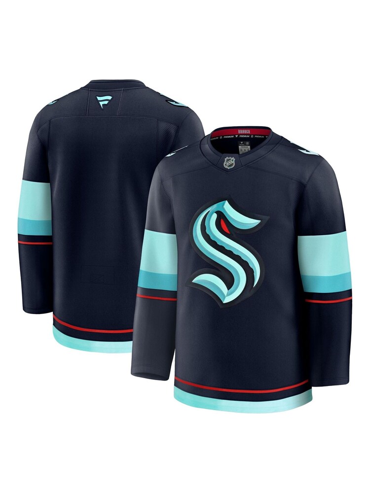 Fanatics Blue NHL Seattle Kraken Home Premium Jersey - Image 1 of 5 Fanatics Blue NHL Seattle Kraken Home Premium Jersey - Image 1 of 5