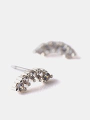 Mint Velvet Silver Plated Climber Earrings - Image 2 of 3
